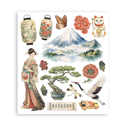 Stamperia - Oriental Garden - Rub-On Selection - 6/Pkg