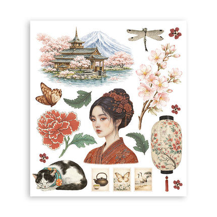 Stamperia - Oriental Garden - Rub-On Selection - 6/Pkg