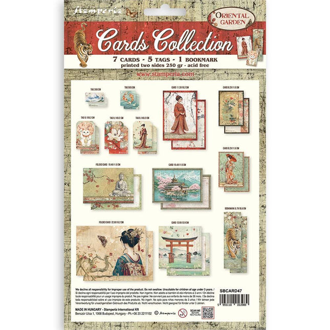Stamperia - Oriental Garden - Cards Collection