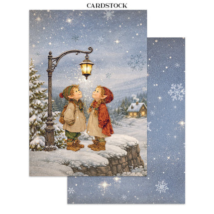 Stamperia - Silent Night - Junk journal stickers, cut-outs, backgrounds