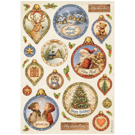 Stamperia - Silent Night - Rice Paper A4 Selection