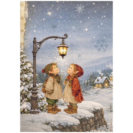 Stamperia - Silent Night - Rice Paper A4 Selection