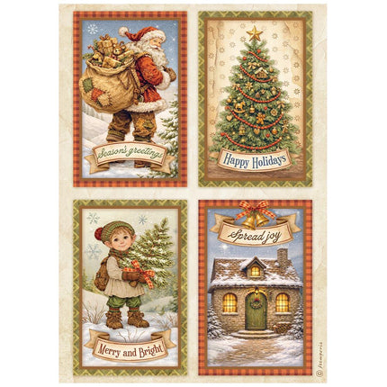 Stamperia - Silent Night - Rice Paper A4 Selection