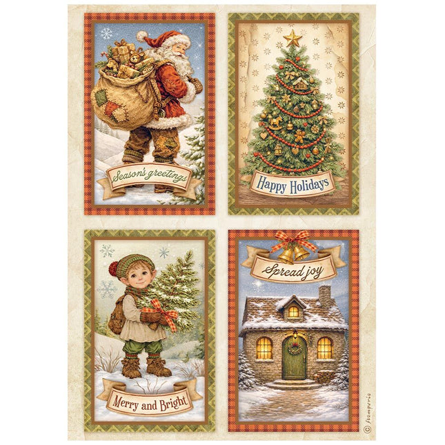 Stamperia - Silent Night - Rice Paper A4 Selection