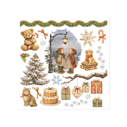 Stamperia - Silent Night - Rub-On Kit - 6/Pkg