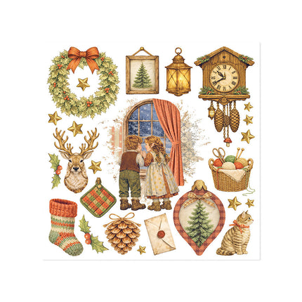 Stamperia - Silent Night - Rub-On Kit - 6/Pkg