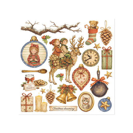 Stamperia - Silent Night - Rub-On Kit - 6/Pkg