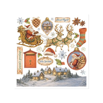 Stamperia - Silent Night - Rub-On Kit - 6/Pkg