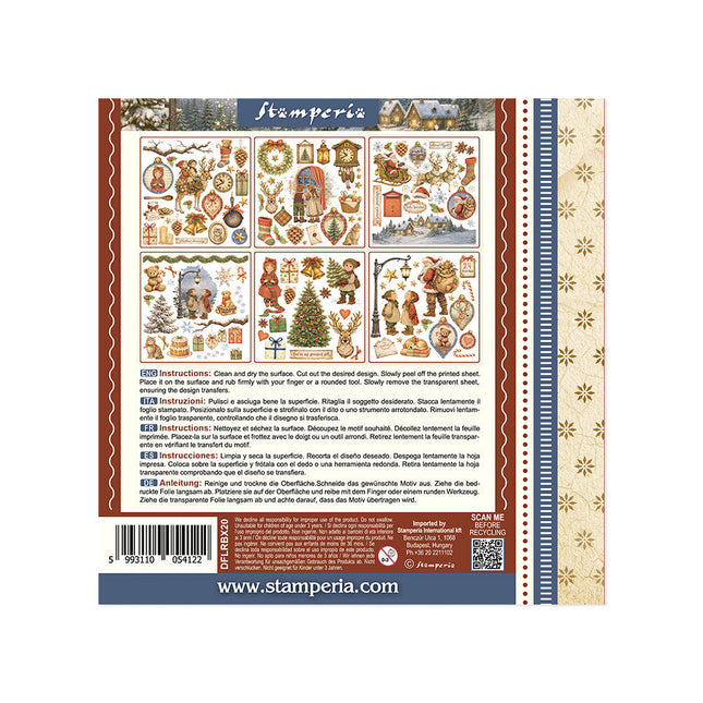 Stamperia - Silent Night - Rub-On Kit - 6/Pkg