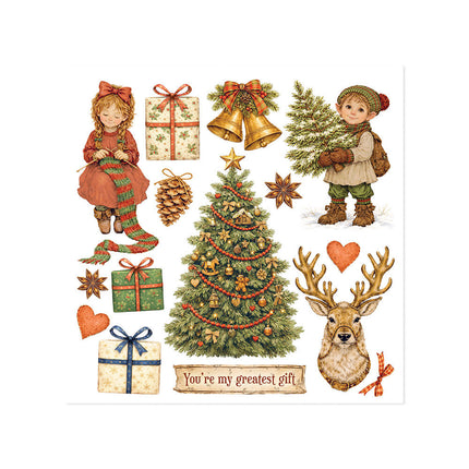 Stamperia - Silent Night - Rub-On Kit - 6/Pkg
