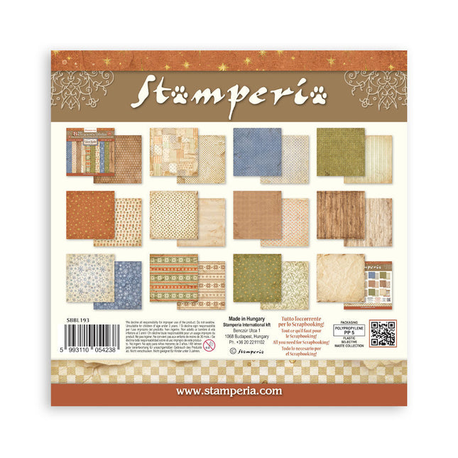 Stamperia - Silent Night Backgrounds - 12x12 Paper Pad
