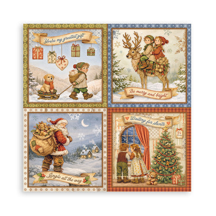 Stamperia - Silent Night - Maxi 8x8 Paper Pad