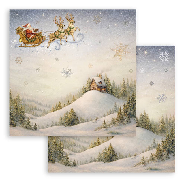 Stamperia - Silent Night - Santa Claus Sleigh