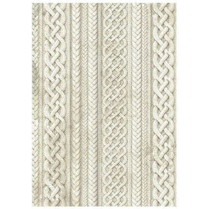 Stamperia - White Christmas - Background Rice paper A6 8 sheets