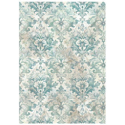 Stamperia - White Christmas - Background Rice paper A6 8 sheets