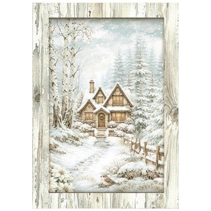 Stamperia - White Christmas - Mini Rice paper A6 8 sheets