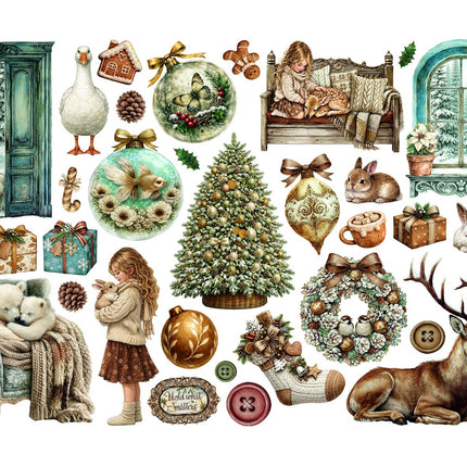 Stamperia - White Christmas - Ephemera