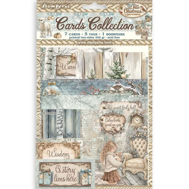 Stamperia - White Christmas - Cards Collection