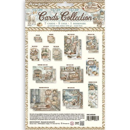 Stamperia - White Christmas - Cards Collection