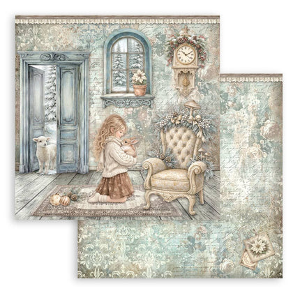 Stamperia - White Christmas - 12x12 Paper Pad