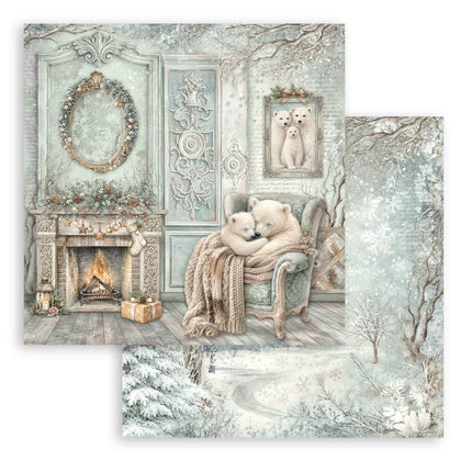 Stamperia - White Christmas - 12x12 Paper Pad