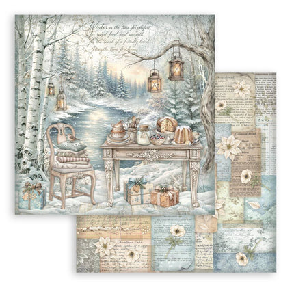 Stamperia - White Christmas - 12x12 Paper Pad