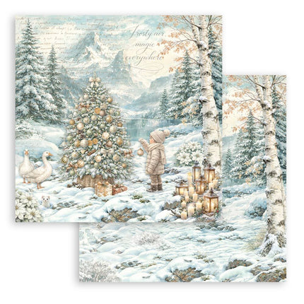 Stamperia - White Christmas - 12x12 Paper Pad