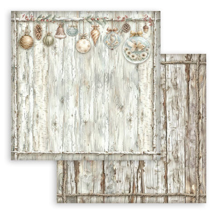 Stamperia - White Christmas Backgrounds - 12x12 Paper Pad