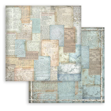 Stamperia - White Christmas Backgrounds - 12x12 Paper Pad