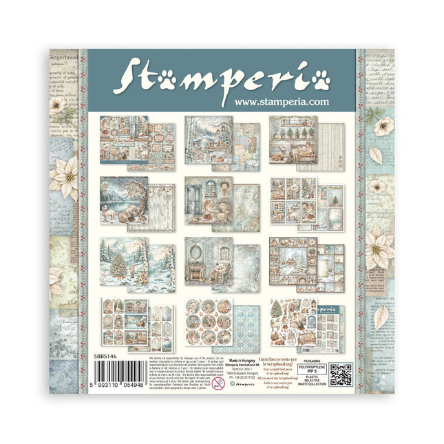 Stamperia - White Christmas - 8x8 Paper Pad