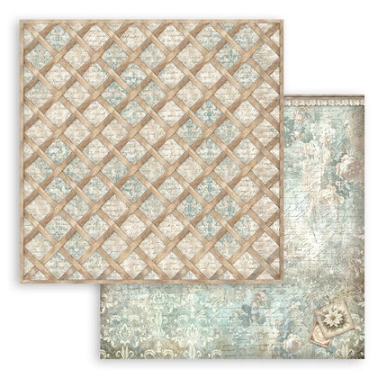 Stamperia - White Christmas Backgrounds - 8x8 Paper Pad