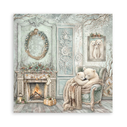 Stamperia - White Christmas - Maxi 8x8 Paper Pad