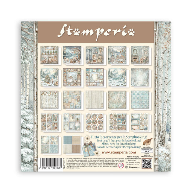 Stamperia - White Christmas - Maxi 8x8 Paper Pad