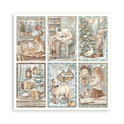 Stamperia - White Christmas - Maxi 8x8 Paper Pad