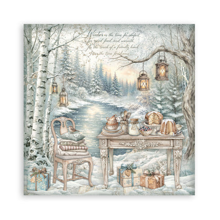 Stamperia - White Christmas - Maxi 8x8 Paper Pad