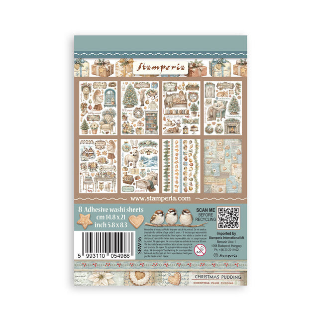 Stamperia - White Christmas - A5 Washi Pad