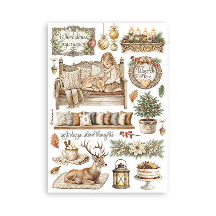 Stamperia - White Christmas - A5 Washi Pad
