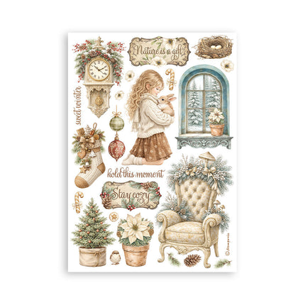 Stamperia - White Christmas - A5 Washi Pad