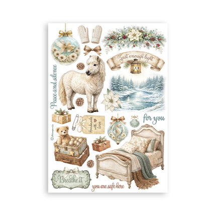 Stamperia - White Christmas - A5 Washi Pad