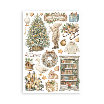 Stamperia - White Christmas - A5 Washi Pad