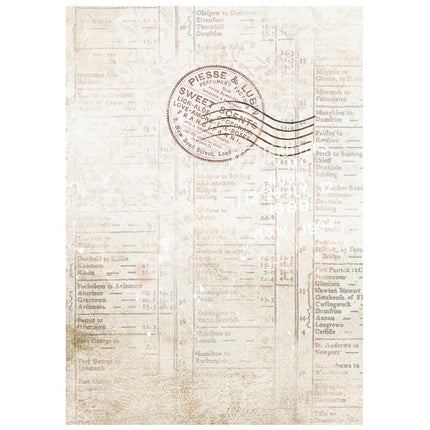 Stamperia - Our Way - Background Rice paper A6 8 sheets