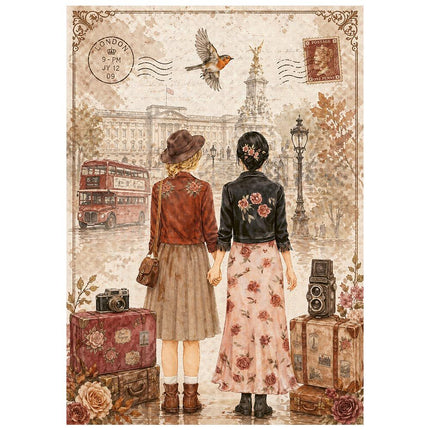 Stamperia - Our Way - Mini Rice paper A6 8 sheets - 5993110055006 - 5