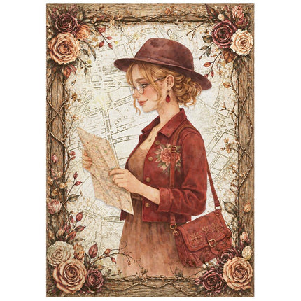 Stamperia - Our Way - Mini Rice paper A6 8 sheets - 5993110055006 - 3