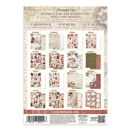 Stamperia - Our Way - Junk journal stickers, cut-outs, backgrounds