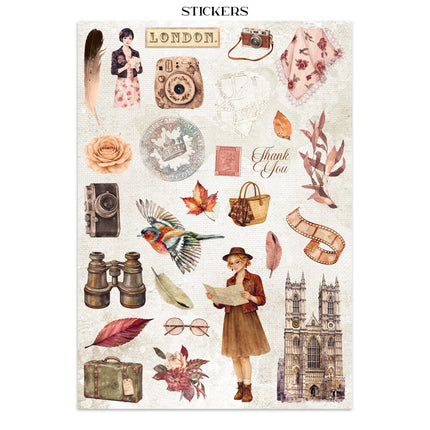 Stamperia - Our Way - Junk journal stickers, cut-outs, backgrounds