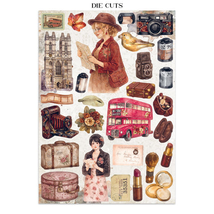 Stamperia - Our Way - Junk journal stickers, cut-outs, backgrounds