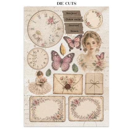 Stamperia - Flowers & Poems - Junk journal stickers, cut-outs, backgrounds - 5993110055259 - 11