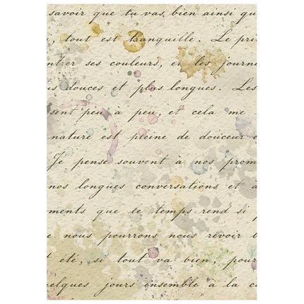 Stamperia - Flowers & Poems - Background Rice paper A6 8 sheets
