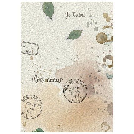Stamperia - Flowers & Poems - Background Rice paper A6 8 sheets