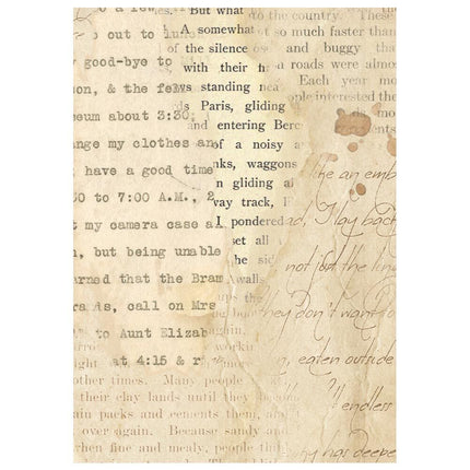 Stamperia - Cozy Family - Background Rice paper A6 8 sheets